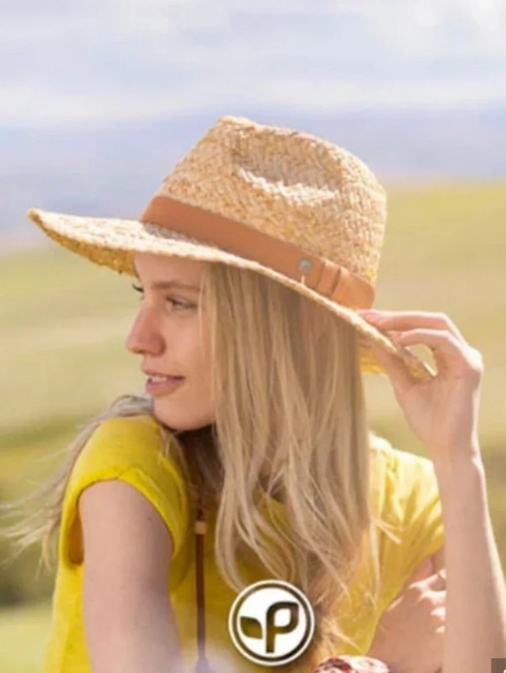 Pistil Braided Raffia Handmade Sun Hat Natural Color